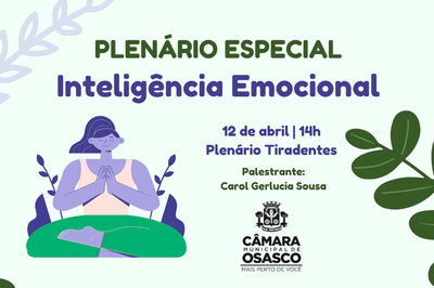 “Plenário Especial” aborda o tema Inteligência Emocional nesta quarta-feira