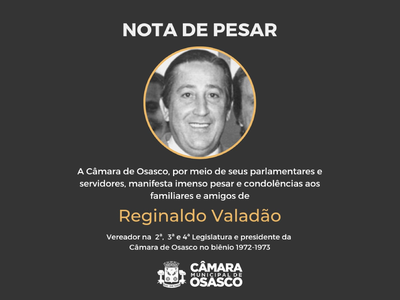 Ex-presidente da Câmara Reginaldo Valadão morre aos 96 anos